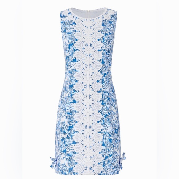Lilly Pulitzer NWT Melani Dress Coastal Blue Fancy Feet Size 0,14 - Picture 4 of 9